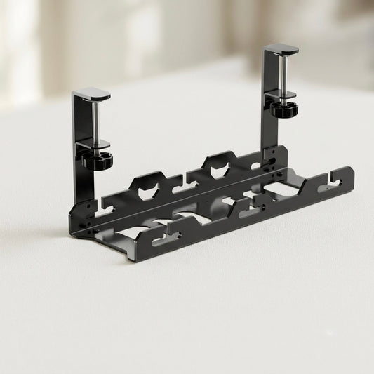 Rack de rangement sous bureau ORDYN en métal noir